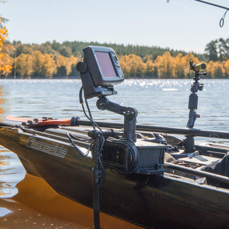 Rectangular Fish Finder Mount with Track Mounted LockNLoad™ Mounting System