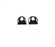 ParkNPole Rubber Clips with deluxe Mounting base, Includes Hardware and security strap, 2 pack
